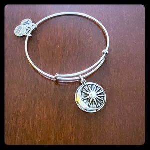 Silver Alex and Ani Cosmic Balance bangle